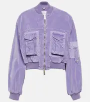 [Blumarine] Blumarine Velvet bomber jacket AU 12 purple
