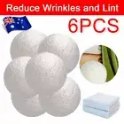 6PCS Reusable Wool Dryer Balls Laundry Washing Fabric Softener Reduce Wrinkless