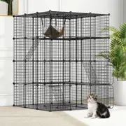 Advwin 4 Tier Cat Cage DIY Pet Crate Cat Villa Cat Enclosure