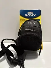 Sony LCS-CSD Cyber-Shot Soft Carrying Case With Shoulder Strap, Black (L)