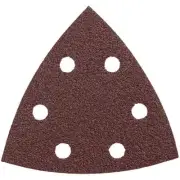 BOSCH SDTR060 Detail Triangle, Hook & Loop Sanding Sheet, Brown 60 Grit, 5-Pack