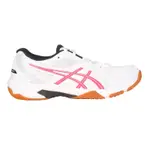 ASICS GEL-ROCKET 10 女排羽球鞋-羽毛球 訓練 亞瑟士 1072A056-108 白黑桃紅