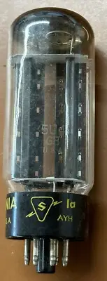 Sylvania 5U4GB Black Plate Halo Getter Tube New Old Stock NOS - TCCCX