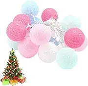 Generic Cotton Ball String Lights - 300 LED Warm White Lights, Indoor/Outdoor, USB Powered, Perfect for Patio, Deck, Railing, Stair, Fence, Yard, Landscape