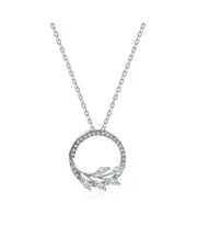 Light Luxury Fashion Leaf 18K Gold Lab-Grown Diamond Necklace 0.32ct IGI