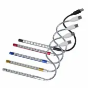 LED USB Keyboard Night PC Light Flexible Lamp 10 LED for Reading Notebook Laptop
