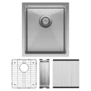 Fienza Hana Single Bowl Kitchen Sink 27L Waste Sink Drainer Colander 68400-KIT
