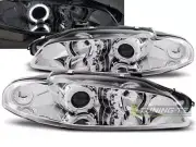 Faros for Mitsubishi ECLIPSE 97-98 Angel Eyes Chrome envío gratis LPMI03WL XINO