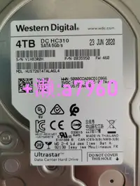 在飛比找露天拍賣優惠-【可開發票】WD西數 4T企業級硬盤機械 4TB DC HC