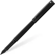 Sheaffer Intensity Engraved Matte Trim Fine Fountain Pen, Black/Black
