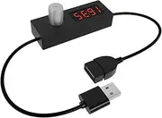 BaotyJie USB Timer Switch Extension Cable Timing Power-Off USB Power Cord Adjustable Countdown Power-Off Power Cord for USB Desk Lamps