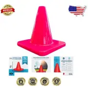 Multipurpose 6" Sports Training Cones - 8 Pack for Soccer, Football, & More