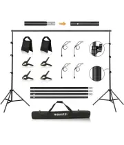 Background Support Stand, Maxztill 8.5 X 10 Ft Adjustable Background Stand Backd