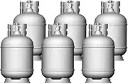 MRY-SFW Battlefield Scenery Model Unpainted 1/35 Miniature Factory Building Car Accessory Props Display Propane Gas Tank for Model Railroads Display Prop