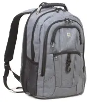 Dejuno Commuter Backpack Checkpoint-Friendly Laptop Pocket, Heather Grey, 15....