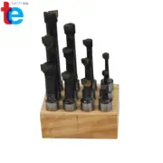 12 Pcs Set 5/8" Boring Bar Carbide Tipped Bars 5/8" Shank Lathe Tool