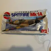 Airfix Supermarine Spitfire MK1A Model Kit 120011:24 Scale Vintage Sealed Read