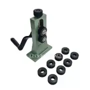 Zig-Zag Machine Hand Operated Green With 5 Gear Sets - Ribbed Patter Making