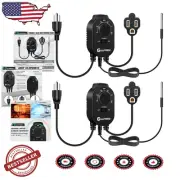 Dual Mode Thermostat Outlet with 4.9FT Power Cord - Enhanced Temperature Control