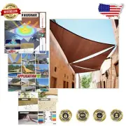 Custom 6' x 6' Brown Triangle Sun Shade Sail - Heavy Duty UV Block Canopy