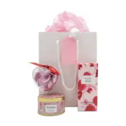 L'Occitane Rose Hand Cream With Candle Luxury Heart Swiss Chocolates Gift Set