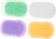 4 Pack Pp Travel Soap Sheets Hand Wash Soap Sheets Portable Camping Hiking