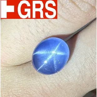 【台北周先生】 天然藍寶星石 大顆 12.16克拉 無燒無處理 濃郁鮮豔 超罕見 星線明顯 錫蘭產 送GRS證書
