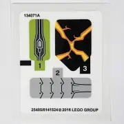 LEGO STICKER SHEET 70325 NEXO KNIGHTS Infernox Captures The Queen Decals