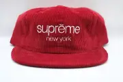 SUPREME SS15 CORDUROY CLASSIC LOGO 6 PANEL RED JORDAN LV STAR HELL KOBE DUNK
