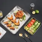304 Stainless Steel BBQ Tray Bakeware Tools Cooling Rack New Baking Pan Oven