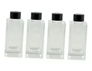 Set of 4 Rectangle Glass Reed Diffuser Bottles, Empty Scented Oil Container