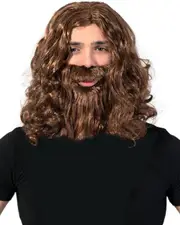 Adult Jesus Wig & Beard Set