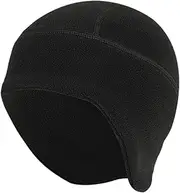 [Mikiuly] Cycling Hat Winter Hat Warm Windproof Cycling Hat for Men Women Hat Bicycle Helmet Cycling Hat Bicycle Accessories Sports Hat - Running Cycling Skiing Motorcycling Running Hat, Black, 58