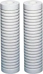 CFS – Grooved Water Filter Cartridges Compatible with AP110-NP Models – Remove Bad Taste & Odor – Whole House Replacement Water Filter Cartridge – 5 Micron – White (2 Pack)