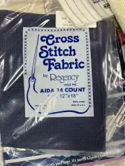 14ct Blue Aida Cloth 12"x18" from Regency
