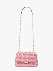 carlyle raffia tweed medium shoulder bag