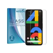 2 Pack MEZON Google Pixel 4a (5.8") Clear Tempered Glass Screen Protectors