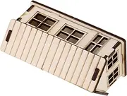 TEMPNAP Sand Table Building House House Model Figurine Accessories Kit Crafts Model Small Decorations Fake Whiskers Animal Whiskers for Crafts Artificial Pillows Wooden Beige