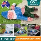 Funny Drunk Dwarf Garden Gnome Decor Yard Patio Ornament Rude Passed Out Statues