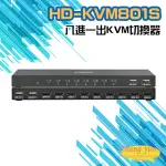 【CHANG YUN 昌運】HD-KVM801S 八進一出 4K HDMI KVM USB 切換器