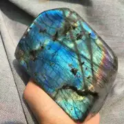 1300g Natural Labradorite Quartz Crystal Spectrolite Mineral Reiki healing