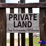 Private Land Property Sign