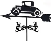 Wind vanes, Outdoor Garden Forklift Metal Weathervane with Roof Mount, Stainless Steel Weather Vane with Roof Mount Yard Decorations for Farm Gazebo, Hollow Wind Direction Indicator