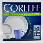 Corelle Country Cottage 16-piece Dinnerware Set Blue Hearts & Blossoms, Serves 4