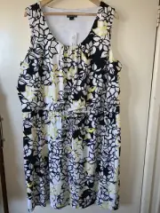 New Tags- Nina Leonard Floral Dress Size 3X