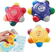 Washable Crayons, Coloring Crayons for Kids with Eraser, Erasable Doodle Drawing Set for Boys and Girls Aged 2-10 Years, Perfect for Creative Art and Learning Activities