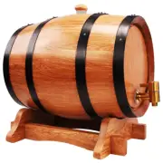 15L Litre Wine Oak Barrel Liquor Whiskey Wine Making Aging Storage SS Tap Bung