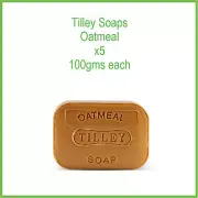 TILLEY SOAP x 5 Oatmeal Soap 100gm - AUSTRALIAN MADE