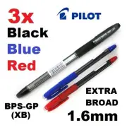 3x PILOT BLUE BLACK RED BPS GP XB Ball Point Pen PERTH AUS Seller Made in Japan