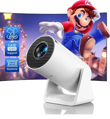 Projector Mini projector with WiFi and Bluetooth, Outdoor Portable Projector